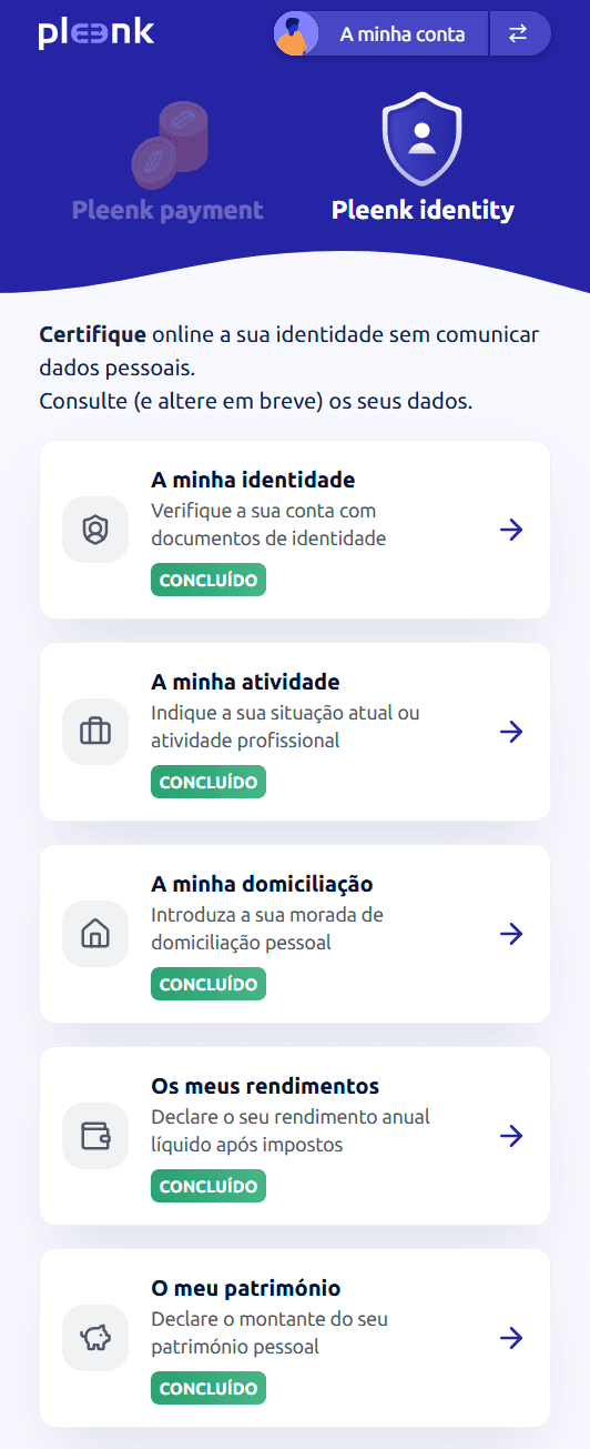Ecran de Pleenk Identité